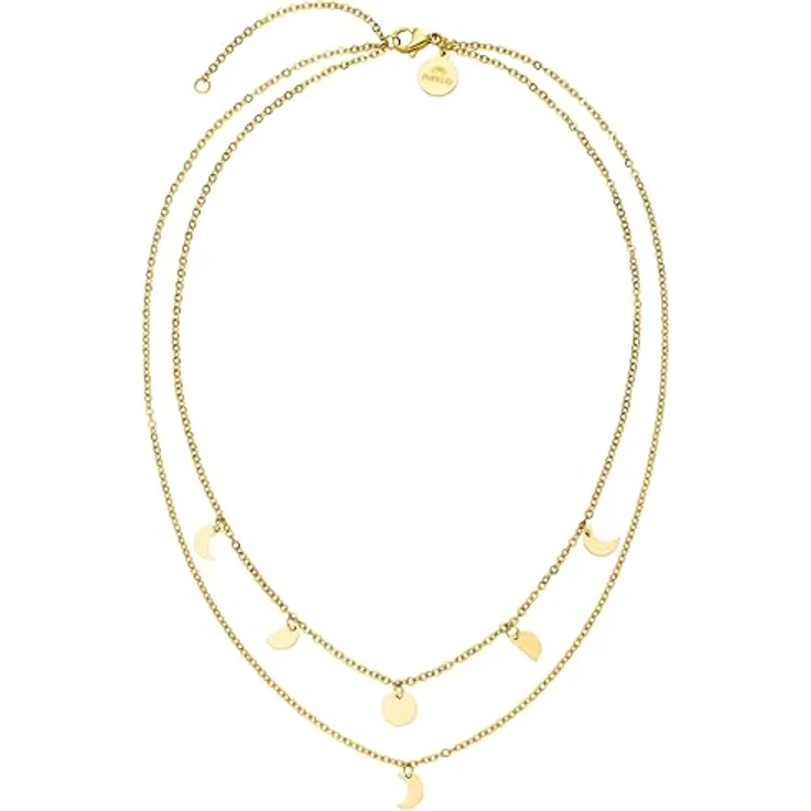 Purelei® Luna Kette Damen (Gold) – Wasserfeste Edelstahl-Halskette mit Anhänger, verstellbar von 40-45 cm – Eleganter Schmuck für individuellen Stil – Bild 1