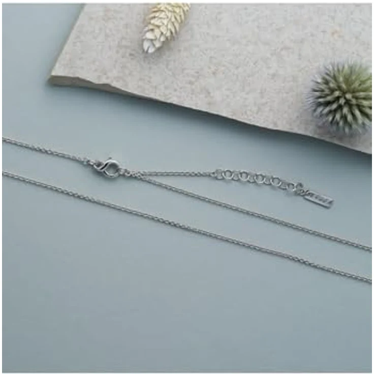 JETTE Damen-Kette, 925er Silber mit recyceltem Zirkonia, One Size – Bild 3