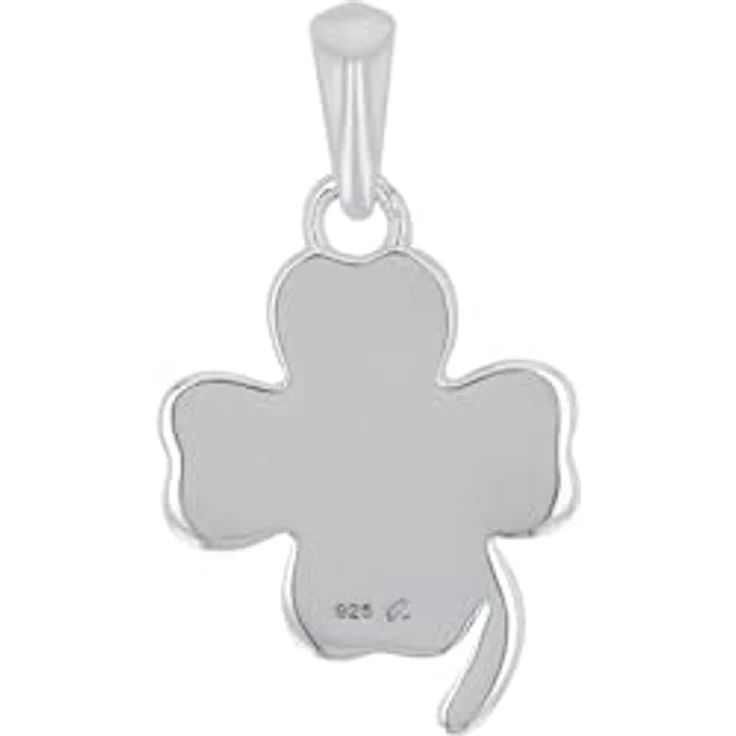 Amor Motivanhänger Kleeblatt aus 925 Sterling Silber, 1,9 cm, mit Karabiner-Verschluss in Geschenkbox, 9776658 – Bild 3