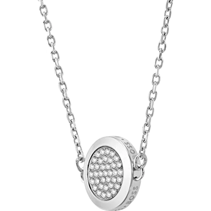 BOSS Jewelry MEDALLION Gliederarmband für Damen aus Edelstahl mit Kristallen, 16 cm Innenumfang – Bild 2
