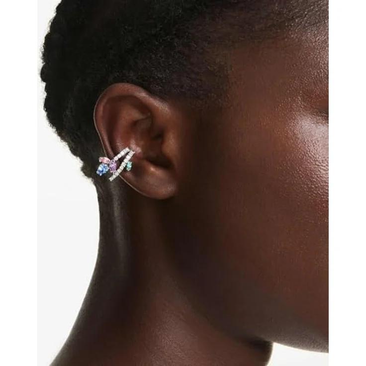 Swarovski x Ariana Grande Ohrspangen, Rhodiniert mit klaren Swarovski Zirconia und strahlenden Pastellfarben – Bild 5