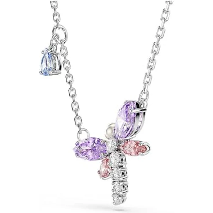 Swarovski x Ariana Grande Libellen-Anhänger, Mehrfarbig mit Swarovski Zirconia und rhodiniertem Finish – Bild 3