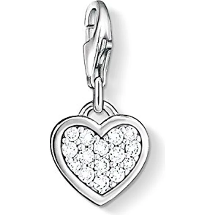 Thomas Sabo Charm-Anhänger Herz Charm Club, 925 Sterling Silber mit Karabinerhaken – Bild 1