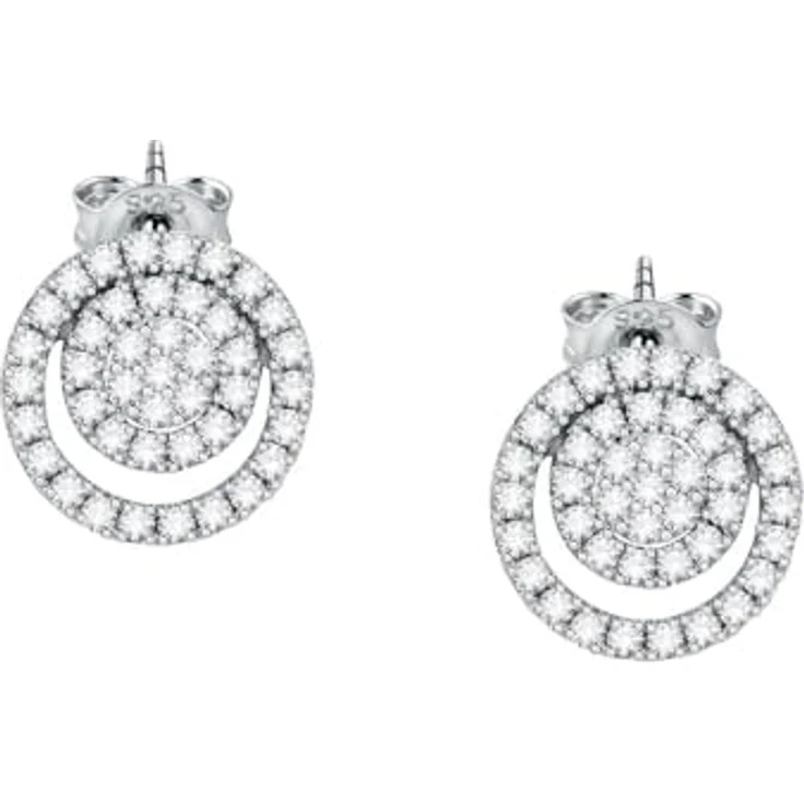 CHRIST Damen-Ohrstecker 925er Silber, recycelte Zirkonia, One Size, Silber – Bild 3
