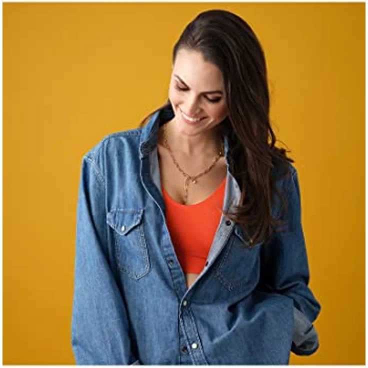 FAVS Damen-Halskette aus Edelstahl, Gelbgold, One Size, zeitloses Design – Bild 5