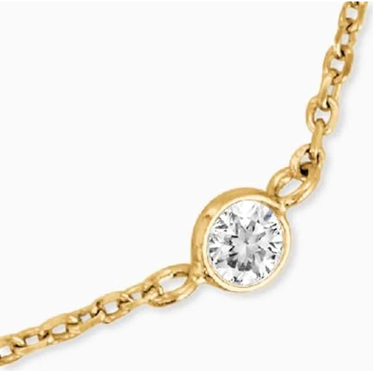 Engelsrufer Damen Armband aus Sterling Silber mit Zirkonia Steinen und Goldakzenten, verstellbar 17–20 cm, nickelfrei, Allergiker freundlich – Bild 2