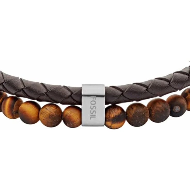 Fossil JF03118040, Herrenarmband aus Stein mit Steckverschluss – Bild 4