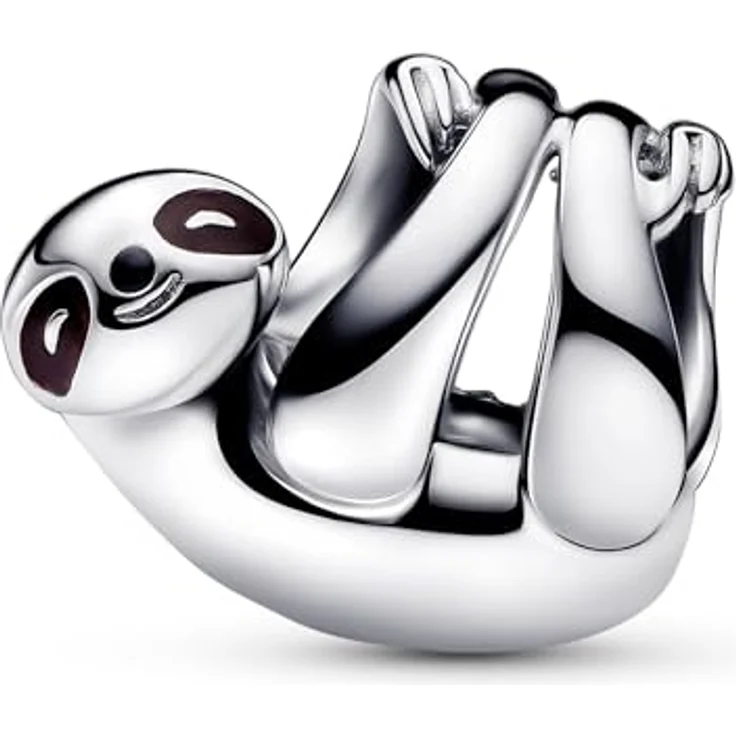 PANDORA Damen-Silberarmband Geschenkset mit hängendem Faultier-Charm, 925 Silber, 18 cm, inklusive hochwertiger Verpackung – Bild 2