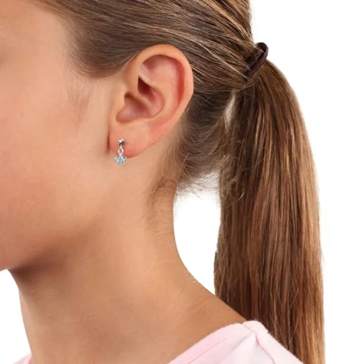Prinzessin Lillifee Paar Ohrstecker Stern, mit glitzernden Kristallsteinen, rosa – Bild 5