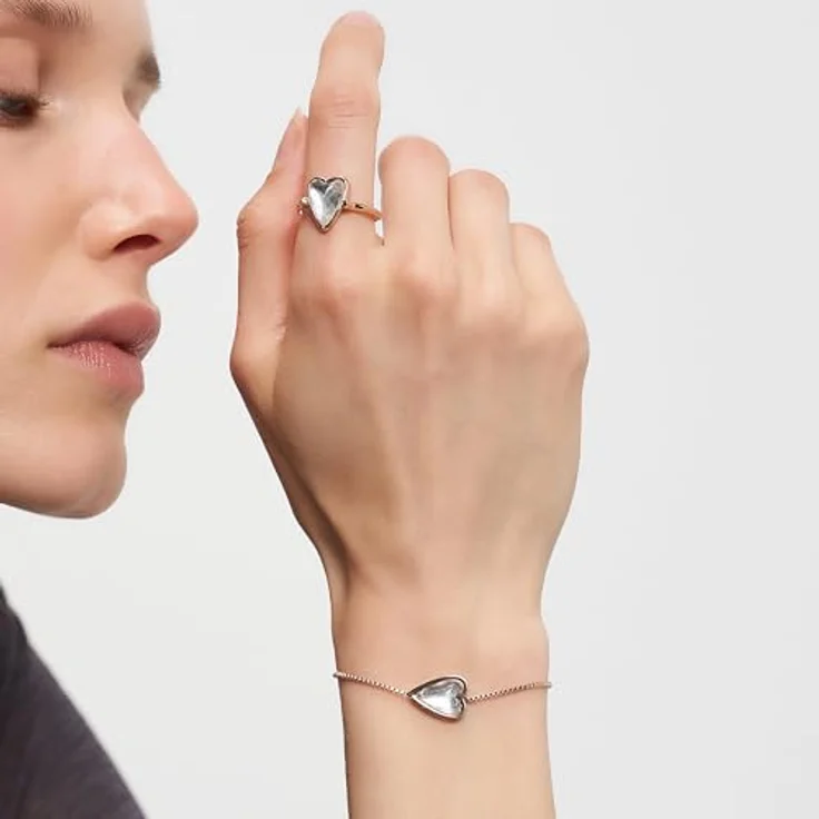 LIEBESKIND BERLIN Damen Ring LJ-1709-R-54, Edelstahl in IP Roségold, Größe 54 cm – Bild 4
