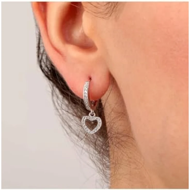 CHRIST Damen-Ohrhänger 925er Silber, recycled mit Zirkonia, One Size – Bild 4