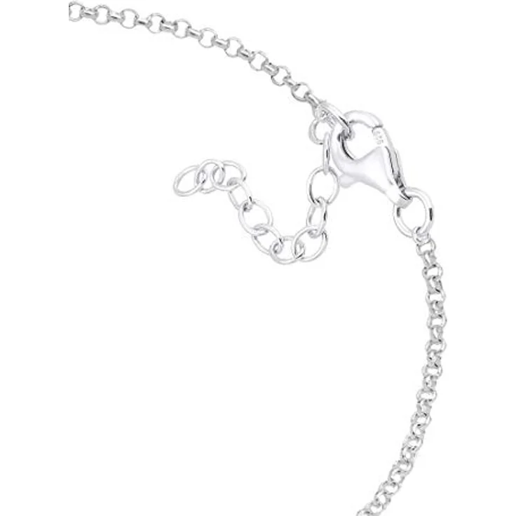 Elli Armband Damen Halbmond Stern Filigran mit Mondstein, 925 Sterling Silber vergoldet – Bild 4