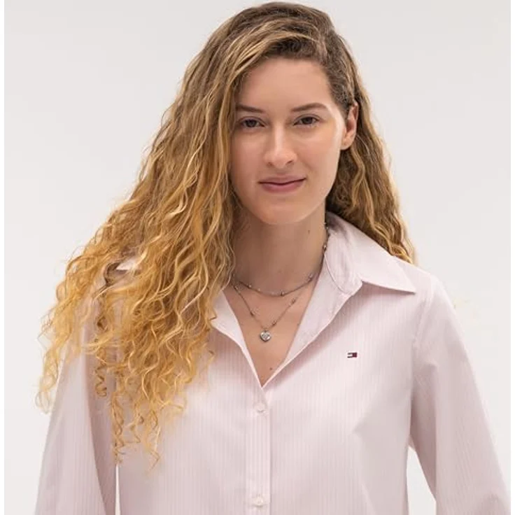 Tommy Hilfiger Jewelry Halskette mit Herzanhänger für Damen, Edelstahl, 41–46 cm verstellbar, doppelte Ketten im Layering-Design, polierte Oberfläche – Bild 3