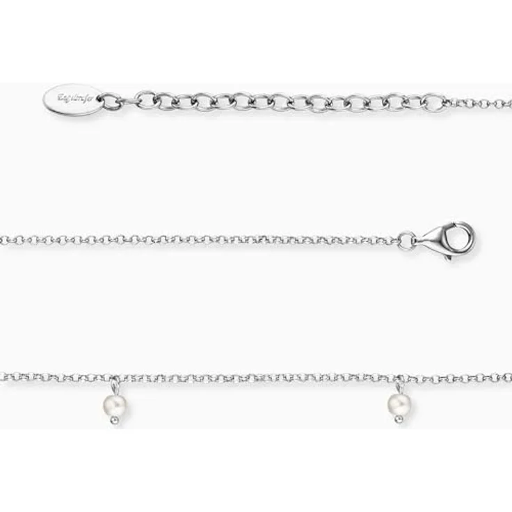 Engelsrufer Fußkette Perle, mit Süßwasserzuchtperle, elegante Schmuckstück als Glücksbringer – Bild 3