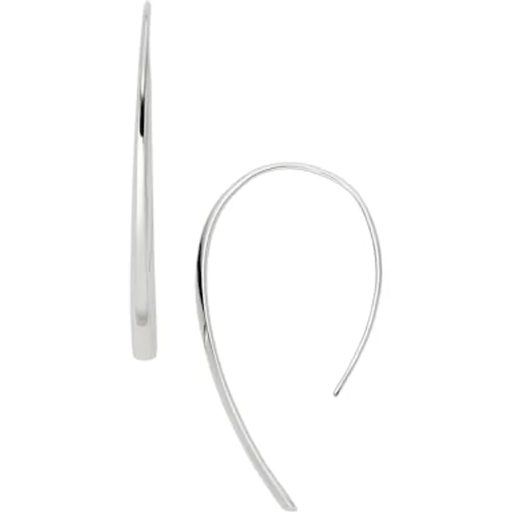 Fossil Ohrhänger JF01702040, Edelstahl mit Glassteinen, silber