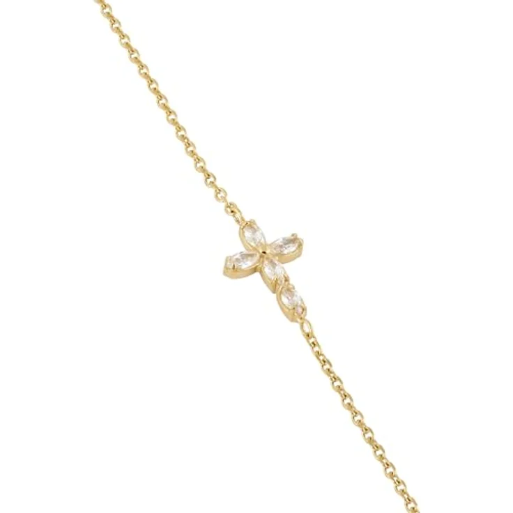 Tamaris Bracelet - Elegantes Armband aus poliertem Edelstahl in IP Gold - Verstellbare Ankerkette bis 21 cm - Wasserfest & hautfreundlich – Bild 2