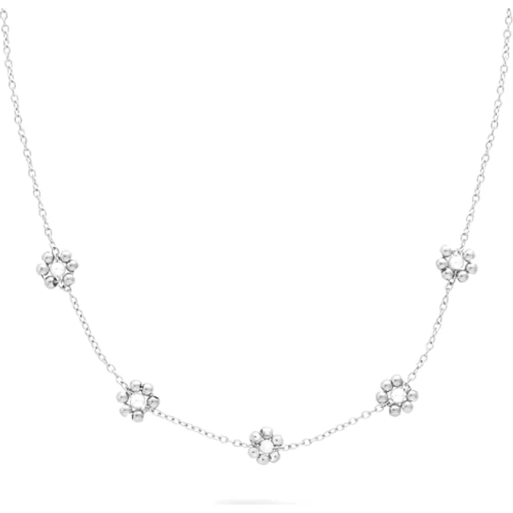 s.Oliver Necklace, Elegante Halskette aus poliertem Edelstahl, Silber, Rolokette 45 cm, wasserfest & hautfreundlich – Bild 1