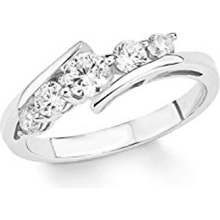 Amor Damen Ring 925 Sterling Silber mit Zirkonia, Schmuck Geschenk Box, Modell 9911158 – Bild 1