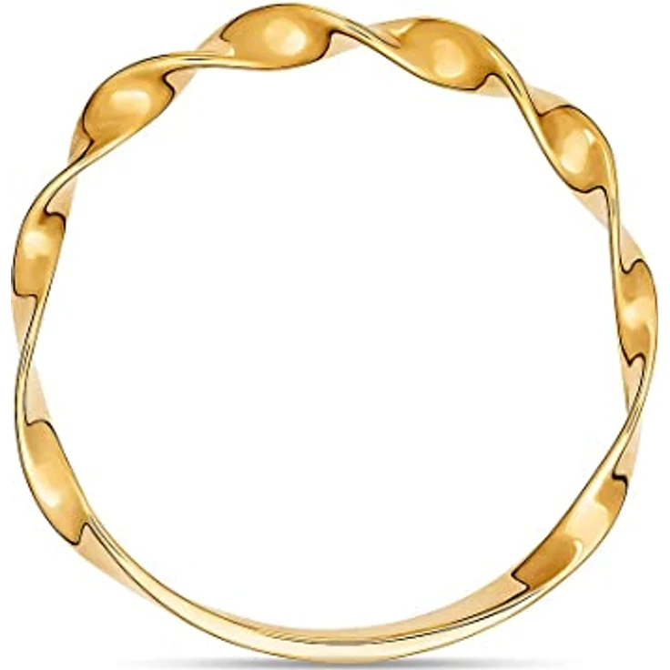 CHRIST Damenring 375er Gelbgold, elegante Goldkreation, Größe 54, in Geschenkbox – Bild 2