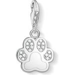 Thomas Sabo Charm-Anhänger Tatze Pfote, 925 Sterling Silber, Karabinerhakenverschluss, passend für Charm Armband und Kette
