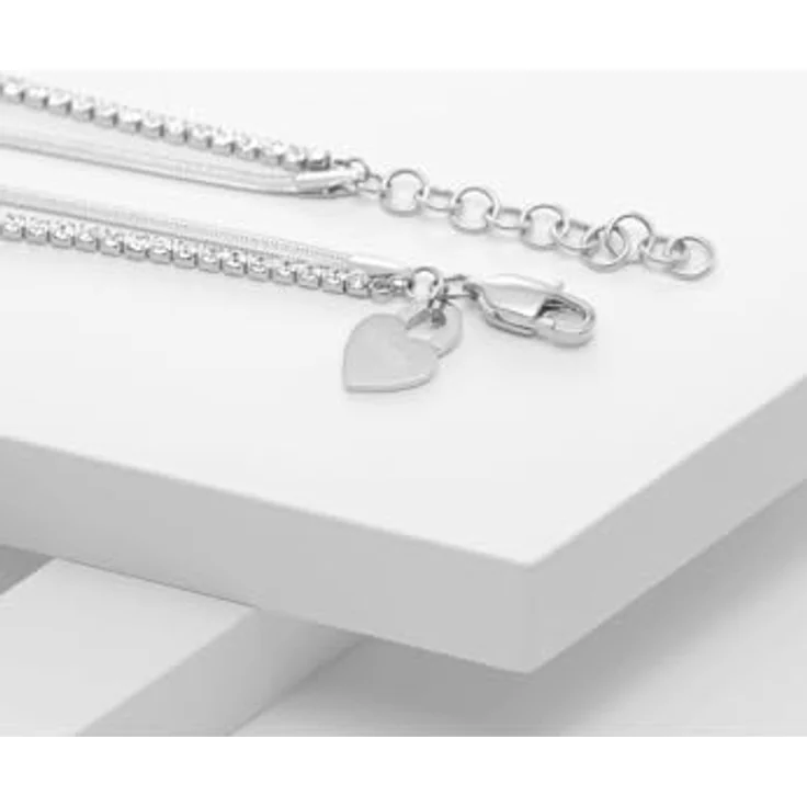 Guido Maria Kretschmer Damen-Kette Edelstahl mit Zirkon, One Size – Bild 3