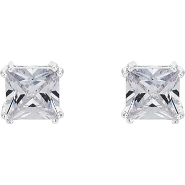 Amor Ohrstecker 925 Sterling Silber, Damen Ohrschmuck mit 2 Zirkonia, 1,1 cm, in Schmuck Geschenk Box – Bild 4