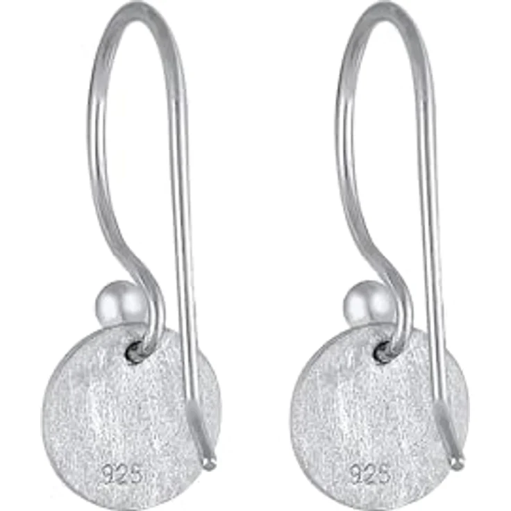 Elli Ohrringe Damen Geo Minimal Trend Matt, 925 Sterling Silber, handgefertigt, anlaufgeschützt – Bild 4