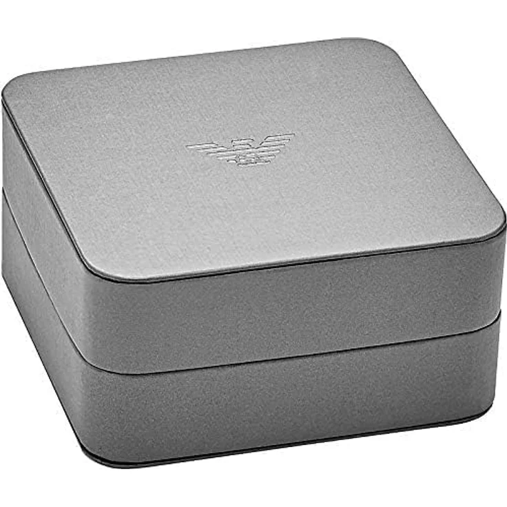 Emporio Armani Herren-Edelstahlarmband, Silber-Grau, Karabiner-, Schieber- oder Magnetverschluss, 18,5 cm – Bild 4