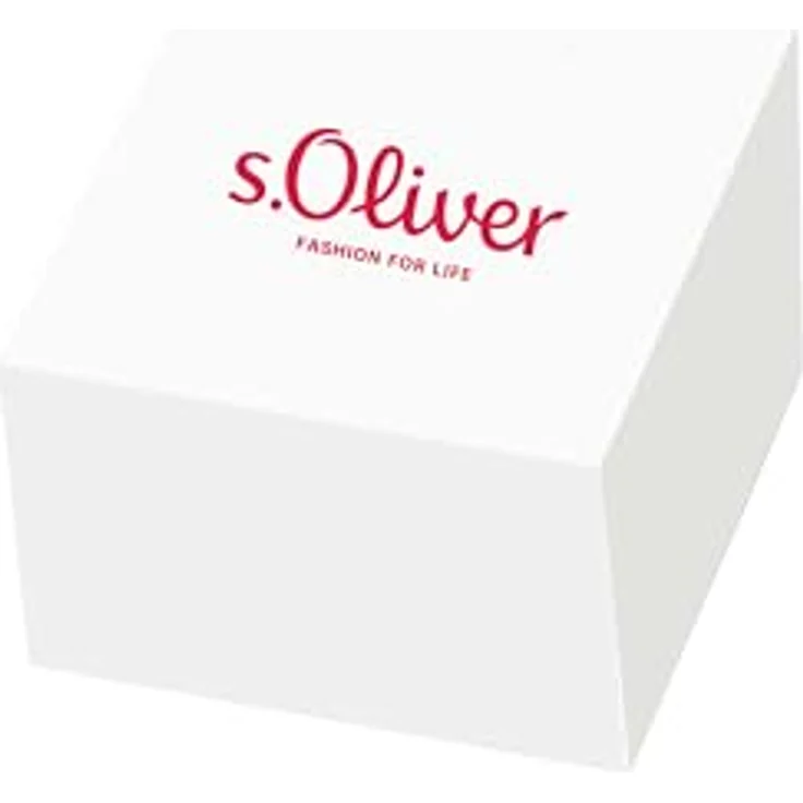 s.Oliver Ohrringe für Damen, Kristall von Swarovski in Apricot, Edelstahl mit IP Rose Beschichtung, 10x10 mm – Bild 5