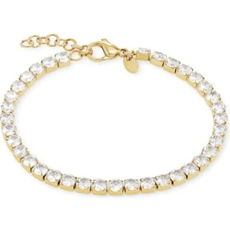 FAVS Damen-Armband Edelstahl mit Zirkonia, One Size, zeitloses Schmuckstück – Bild 1