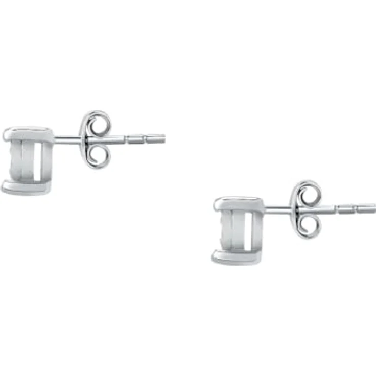 CHRIST Damen-Ohrstecker 375er Weißgold mit 2 Diamanten, 0,3 cm Länge – Bild 2