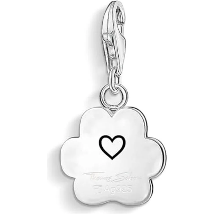 Thomas Sabo Charm-Anhänger Tatze Pfote, 925 Sterling Silber, Karabinerhakenverschluss, passend für Charm Armband und Kette – Bild 2