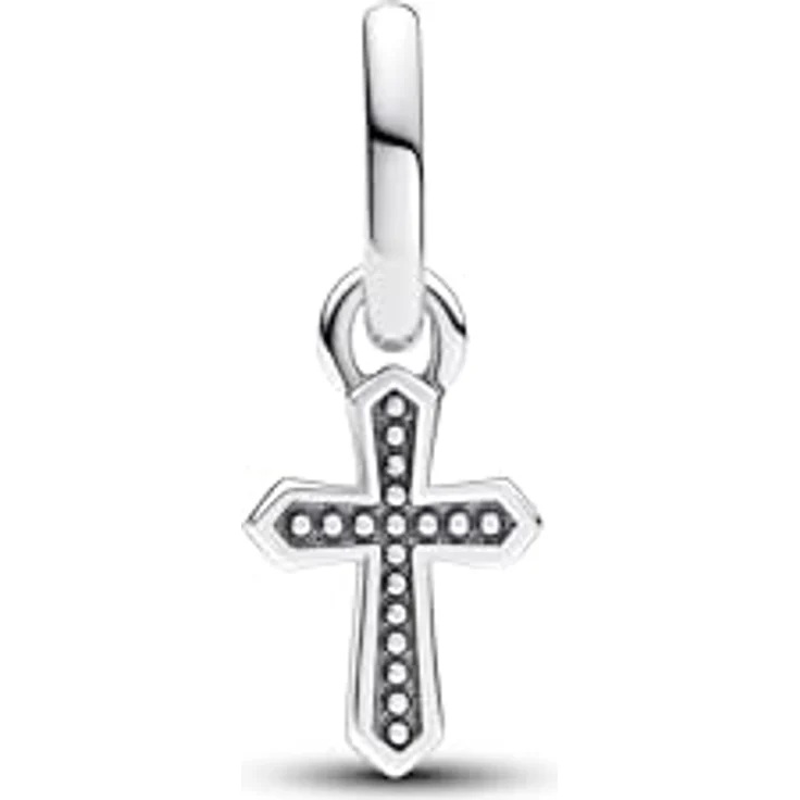Pandora Kettenanhänger Pandora ME Funkelndes Kreuz Mini-Charm-Anhänger, silber mit funkelnden Zirkonia-Steinen – Bild 2