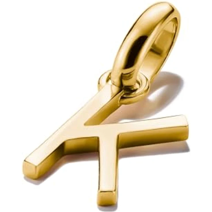 Thomas Sabo Charm Club Connect Charm-Anhänger Buchstabe K, 18k vergoldet aus recyceltem 925 Silber mit flexibler Öse, CC1217-413-39 – Bild 2