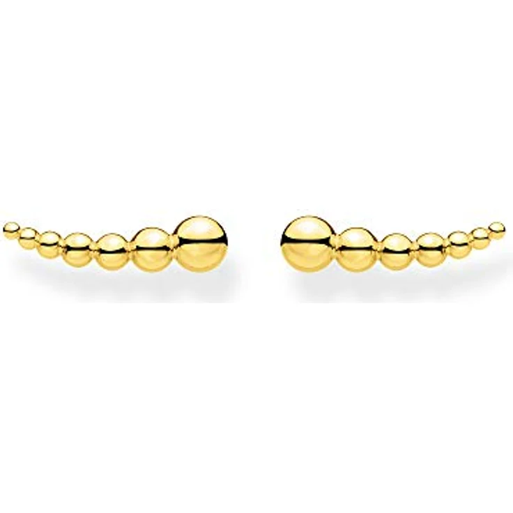 Thomas Sabo Ohrringe Ear climber Kugeln, vergoldetes Silber, 925er Sterlingsilber H2156-413-39 – Bild 1
