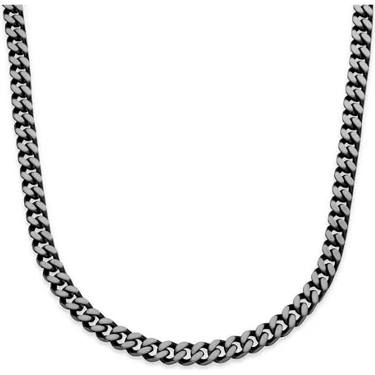 s.Oliver Bolde Halskette und Armband Set, Edelstahl in Silber/Gun, klassisch und maskulin, perfekte Geschenkidee – Bild 1