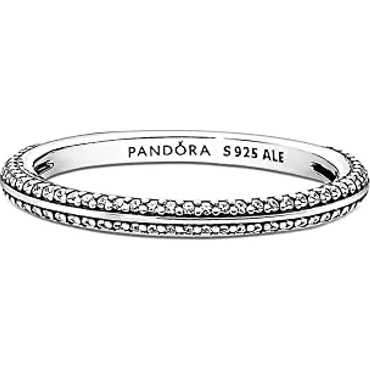 PANDORA ME Ring "Pavé", silberner Damenring mit 72 Zirkonia im Brillantschliff, Größe 58 – Bild 2