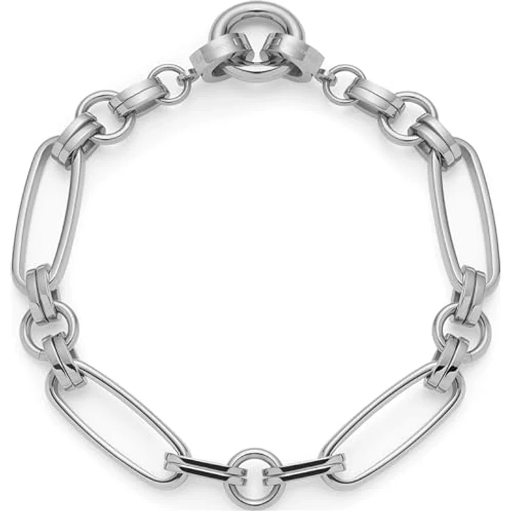 JEWELS BY LEONARDO Armband Clip & Mix Mathilde, Arm-Schmuck aus silberfarbenem Edelstahl, 19 cm, clip & mix-kompatibel, handgefertigt, allergikerfreundlich – Bild 1
