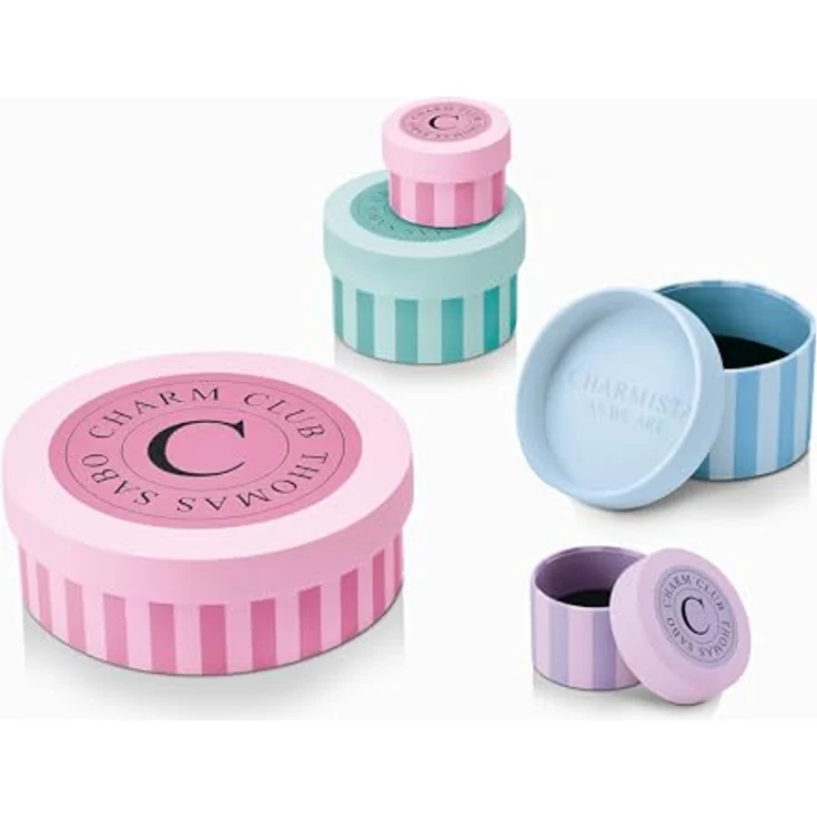 THOMAS SABO Charm-Einhänger Weihnachtssocken, recyceltes 925 Silber, handbemalt mit Zirkonia, 3-D-Design, bunt – Bild 6