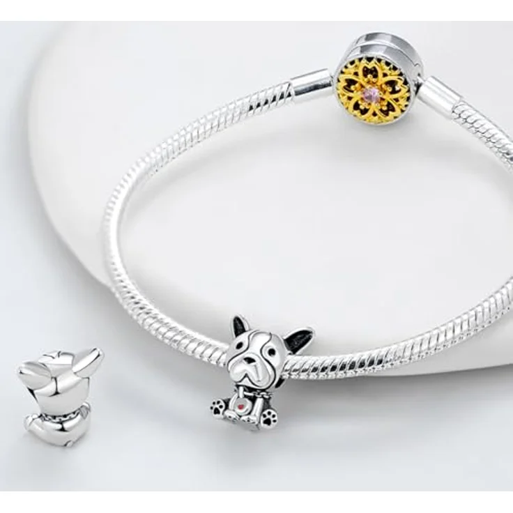 HappyStar Anhänger Silber 925, Rot Charm Anhänger mit 5A-Zirkonsteinen, kompatibel mit europäischen Armbändern und Halsketten für Frauen, inkl. Isolationsperle und silbernem Tuch – Bild 4