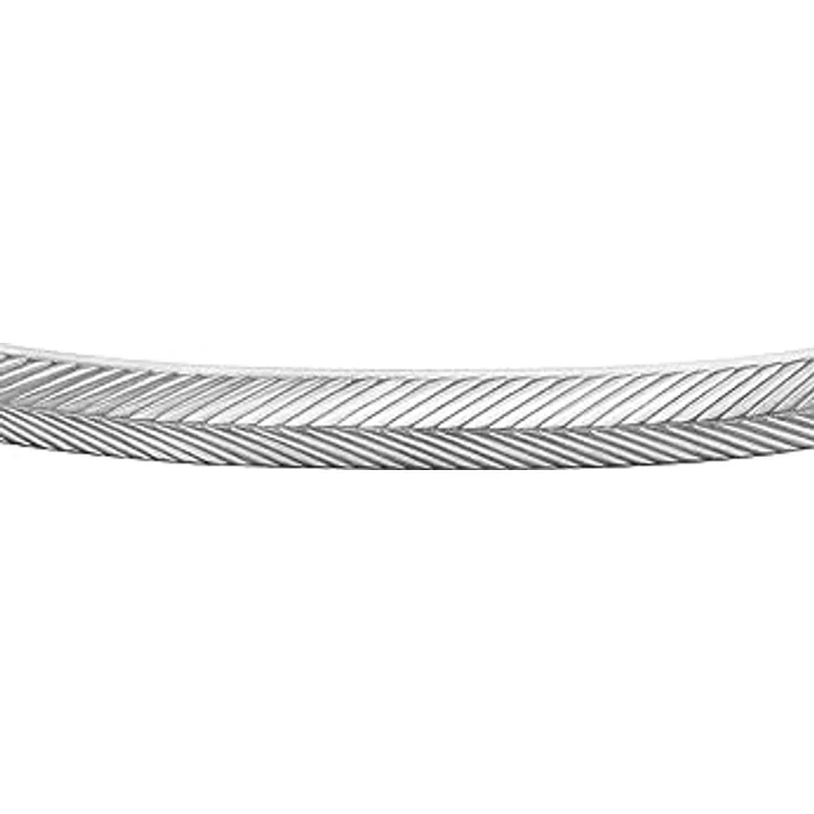 FOSSIL Herren Edelstahl Armband mit offenem Armreif, silberfarben mit schwarzem Finish – Bild 3