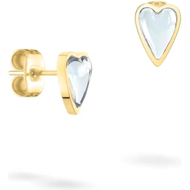 Liebeskind Berlin Damen Ohrringe LJ-1705-E-09, Edelstahl IP Gold, 0,9 cm mit Steckverschluss – Bild 1
