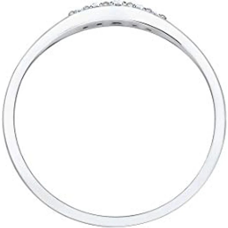DIAMORE Elli DIAMONDS Verlobungsring Damen mit Diamant (0.07 ct) in 925 Sterlingsilber, hochglanzpoliert – Bild 3