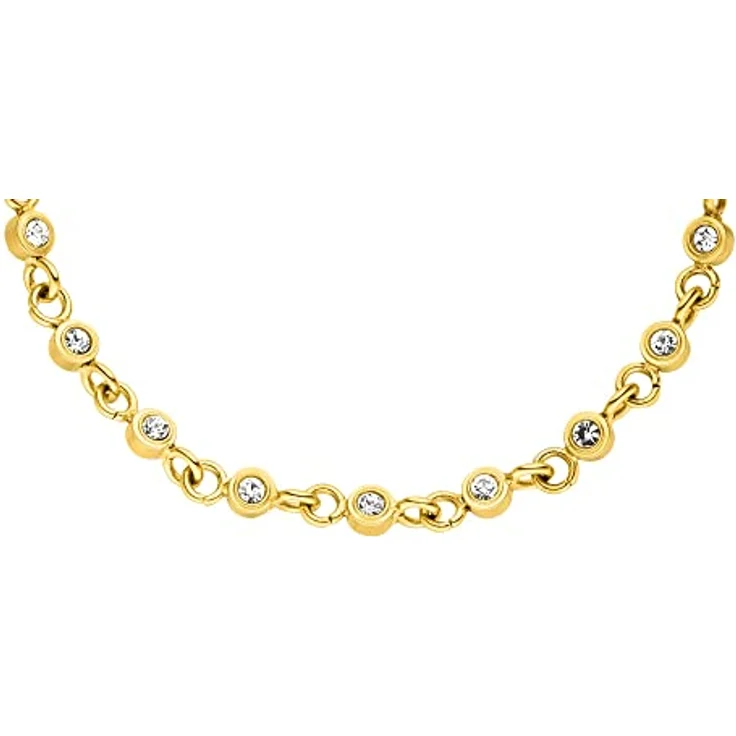 Purelei Polite Armband Gold, Wasserfestes Damen Edelstahl-Schmuckstück mit Glitzersteinen, Verstellbar 16-19 cm – Bild 2