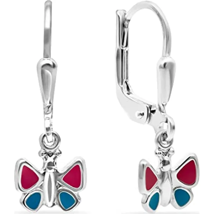 LITTLE FRIENDS FAVS Mädchen-Ohrhänger 925er Silber, 2,2 cm lang, Geschenkbox