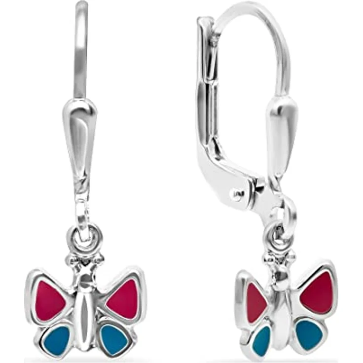 LITTLE FRIENDS FAVS Mädchen-Ohrhänger 925er Silber, 2,2 cm lang, Geschenkbox – Bild 1