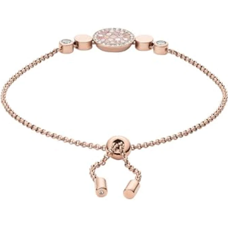 Fossil Damen-Armband Mop, Roségold Edelstahlarmband mit poliertem Finish, Min. Innenlänge 165mm, JF02905791 – Bild 5