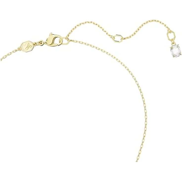 Swarovski Dextera Anhänger, Vergoldete Damenhalskette mit Pavé Swarovski Kristallen und Zirkonia – Bild 3