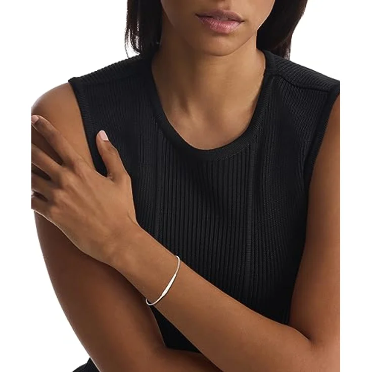Calvin Klein ELONGATED DROPS, Damen Gliederarmband aus poliertem Edelstahl, verstellbar mit graviertem Logo, Innenumfang 16 cm – Bild 3