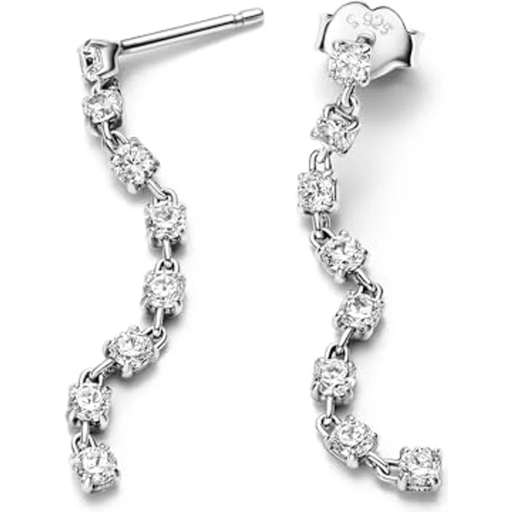 Pandora Ohrhänger Timeless 293159C01, eleganter Schmuck in Silber – Bild 2